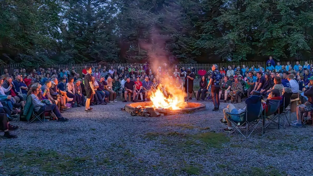 Campfire at Gilwell Reunion